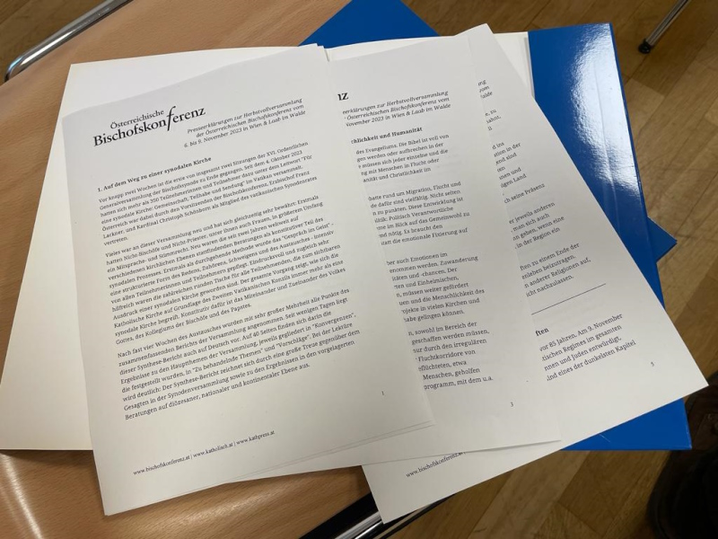 Unterlagen Bischofskonferenz